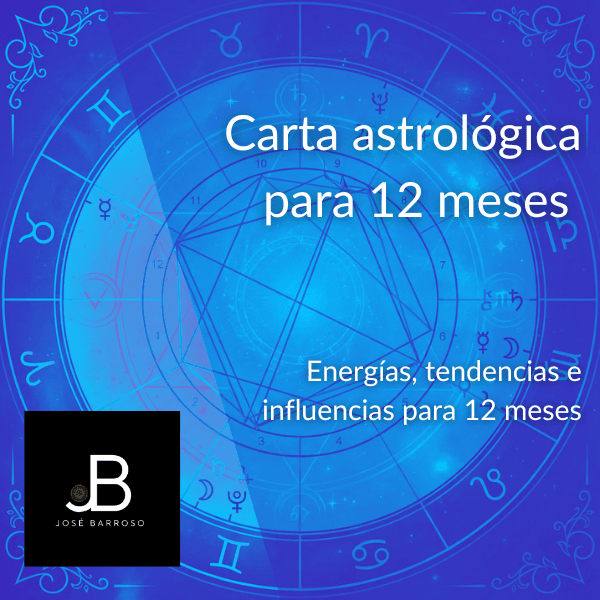 Carta astrológica para 12 meses